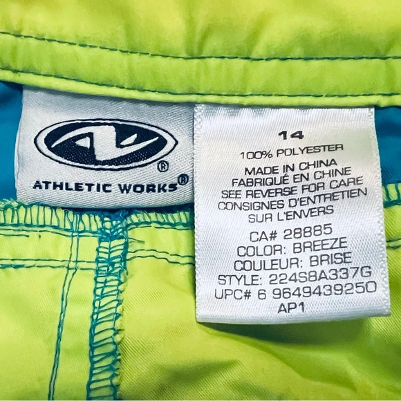 Electric Beach Neon Hawaiian Flower Coconut Girl’s Surf  Skort Size 14 Fits Me - Picture 3 of 3